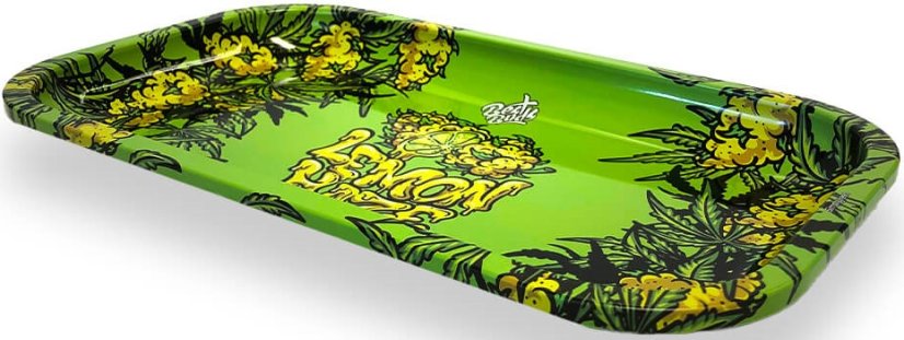 Best Buds Lemon Haze Metal Rolling Tray Long – 16 × 27 cm
