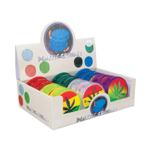 Acrylic Grinder Leaf Colours 2-Parts 60 mm