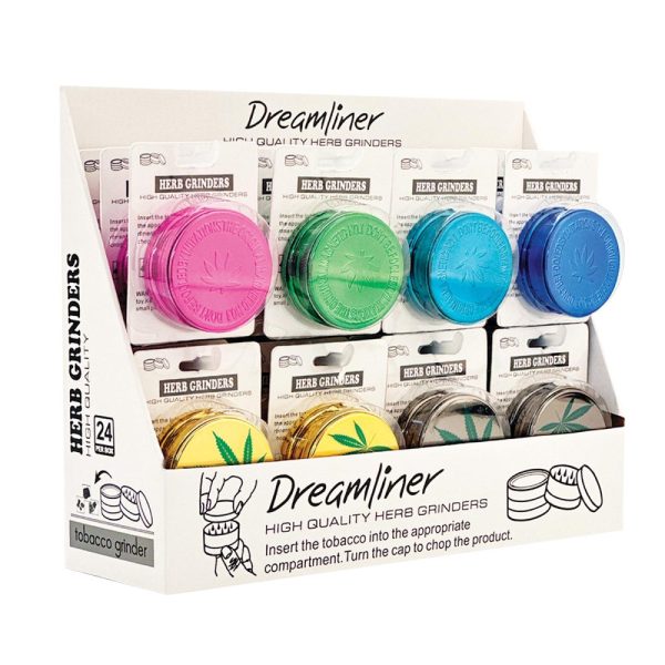 Acrylic Dreamliner Grinders Assorted Colours 2-Parts 60 mm