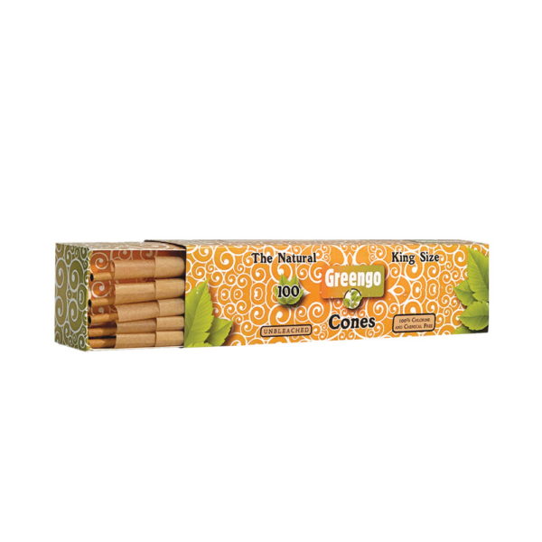 Greengo cones – king size unbleached 100
