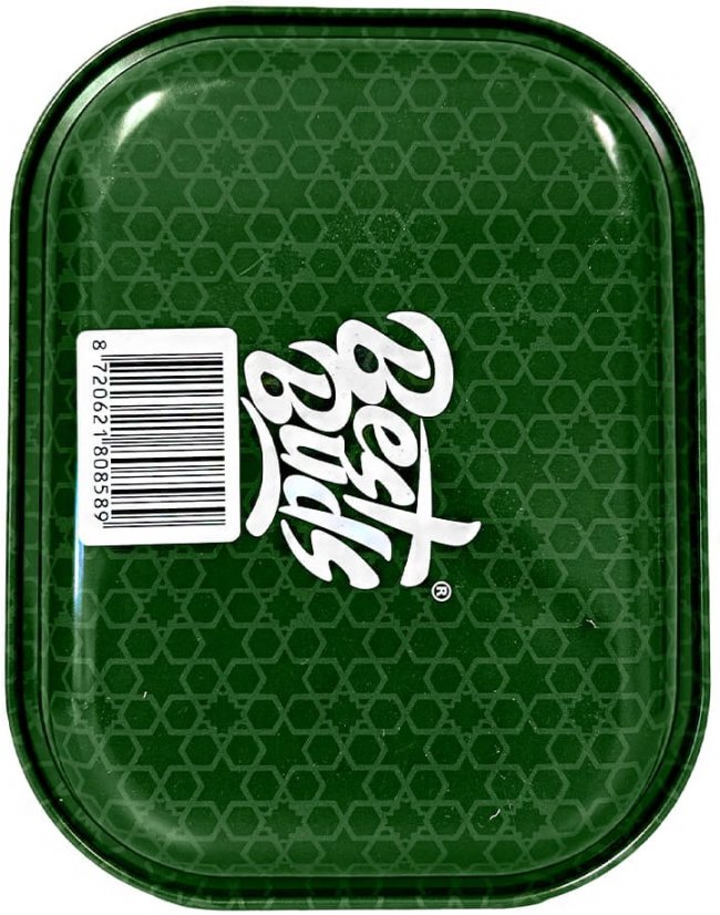 Best Buds Kosher Kush Metal Rolling Tray Small – 14 × 18 cm