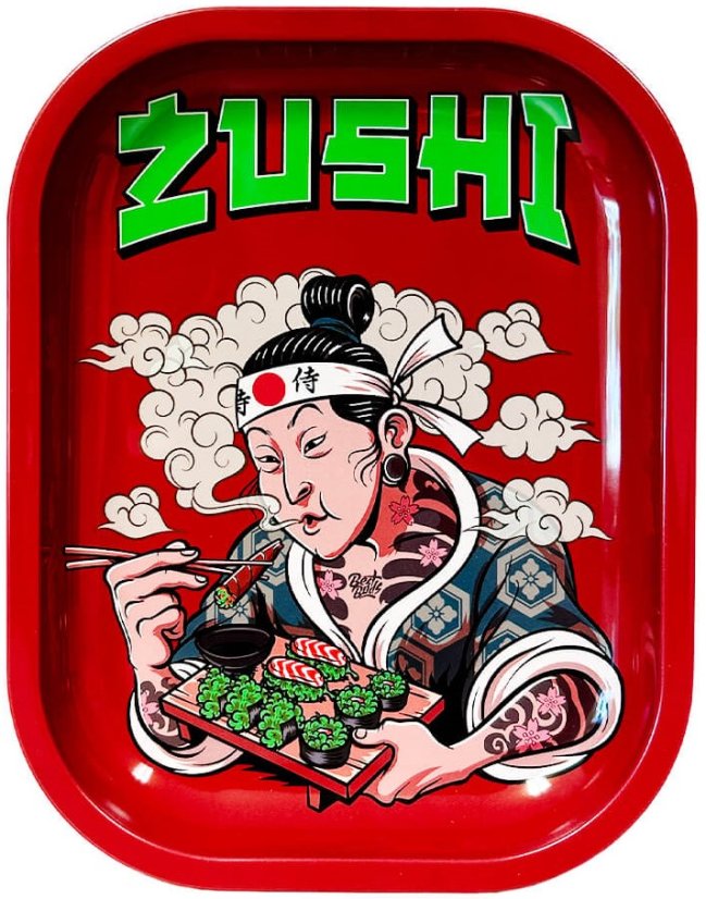 Best Buds Zushi Metal Rolling Tray Small – 14 × 18 cm