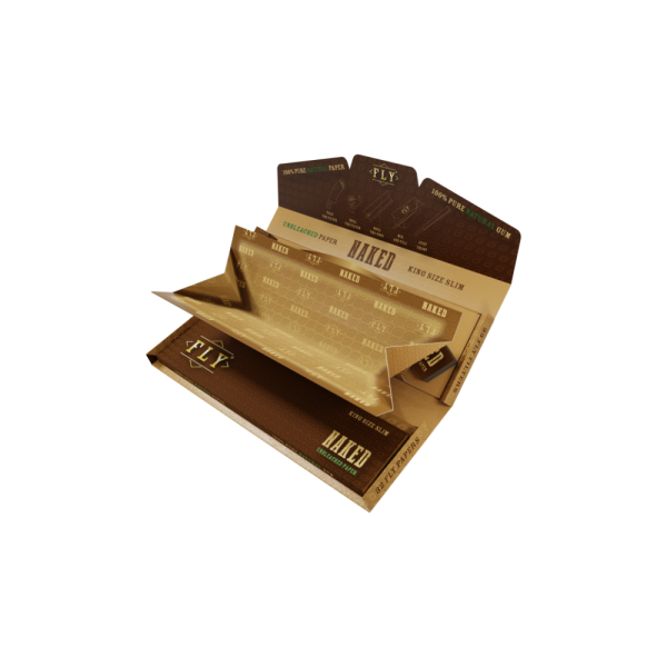 FLY NAKED Tray Set – Brown Silk 32 stk.