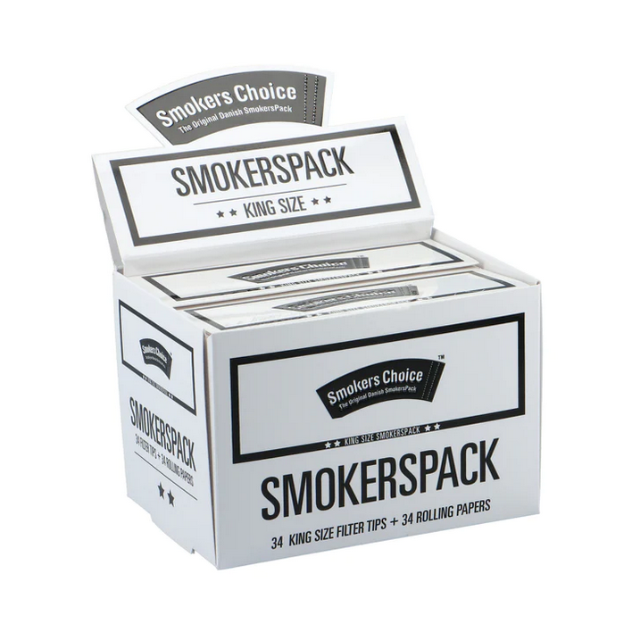 SmokersPack King Size White - 10 pcs. kasse
